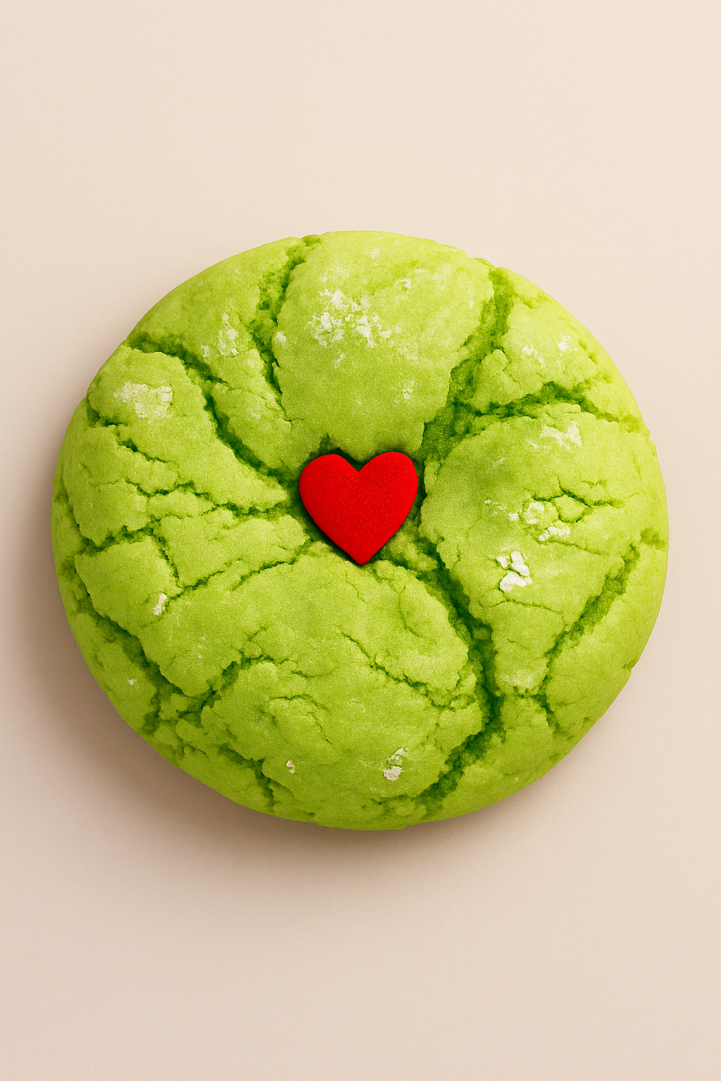 The Grinch Cookie Sweet soft and a little mischievous