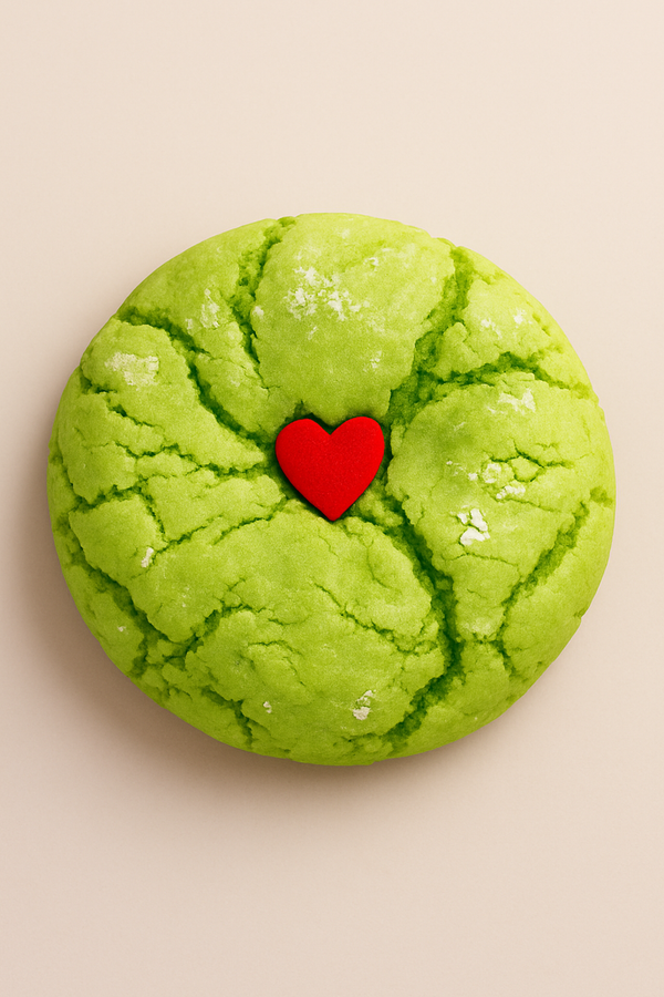 The Grinch Cookie Sweet soft and a little mischievous
